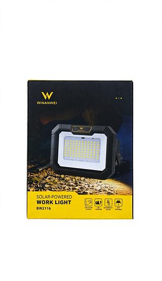 SOLAR-POWERED WORK LIGHT BRASWEI