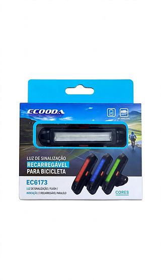 SINALIZADOR RECARREGAVEL PARA BICICLETA ECOODA