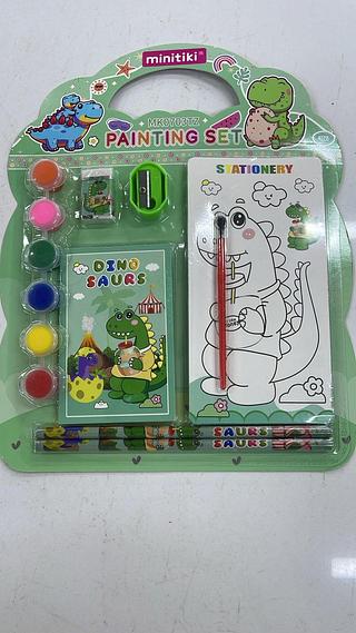 CONJUNTO DE MATERIAL ESCOLAR DINO SAURS MINITIKI