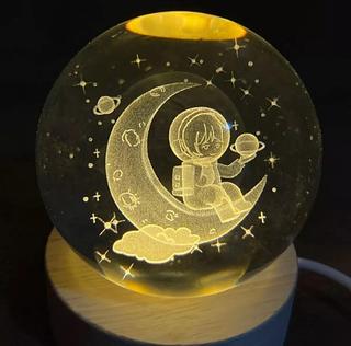 LUMINARIA BOLA ESFERA CRISTAL DE MESA OÀSIS MARKET