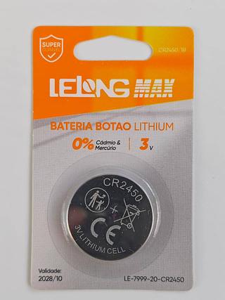 BATERIA BOTAO LITHIUM 3V CR2450 LELONG