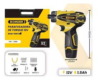 PARAFUSADEIRA DE TORQUE 12V 155MM BOMDER