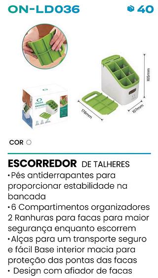 ESCORREDOR DE TALHERES ONISTEK
