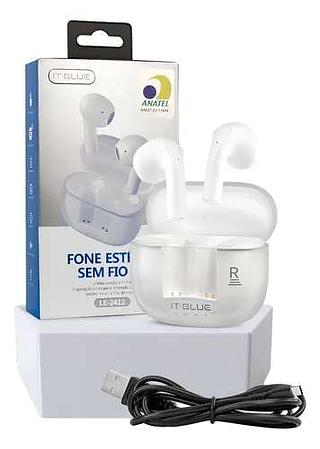 FONE DE OUVIDO SEM FIO ESTEREO BT5.3 IT-BLUE