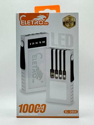 CARREGADOR POWER BANK COM LUZ DE EMERGENCIA 1000MHA ELETROMEX
