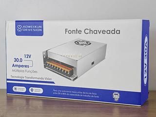 FONTE CHAVEADA ESTABILIZADA 12V 30.0 AMPERES AOWEIXUN ORVESION