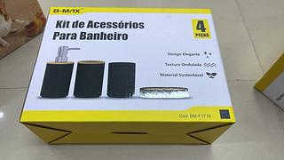 KIT DE ACESSÓRIOS PARA BANHEIRO B-MAX