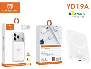 POWER BANK MAGNETICO SEM FIO 5000MAH 15W H'MASTON PRO