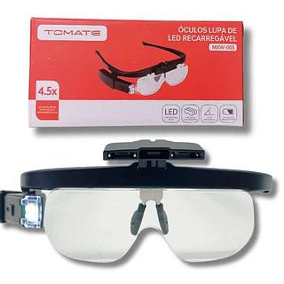 OCULOS DE LUPA LED RECARREGAVEL 4.5X TOMATE