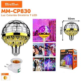 LÂMPADA GIRATÓRIA LED MÁGICA MINIMEN