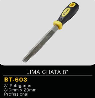 LIMA CHATA 8'' B-TEK FERRAMENTAS