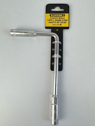 CHAVE BIELA TIPO L 10MM COM HASTE DE 21CM BOMVINK