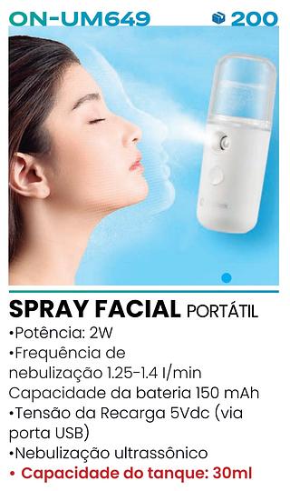 SPRAY FACIAL ULTRASSÔNICO USB ONISTEK