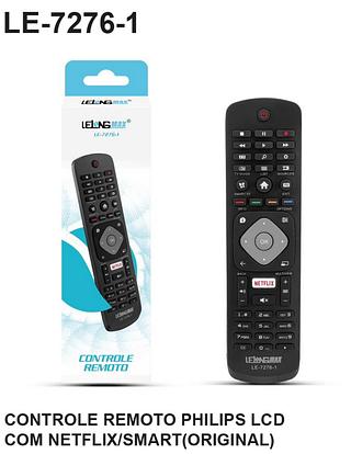 CONTROLE REMOTO PHILIPS COM NETFLIX/SMART LELONG MAX