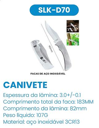 CANIVETE INOX COM CLIP DE BOLSO LUATEK