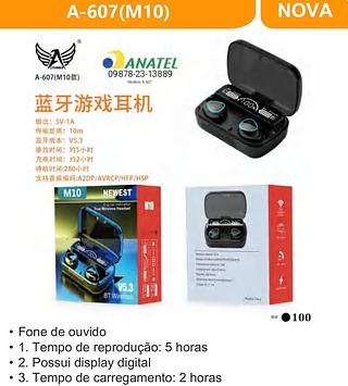 FONE DE OUVIDO SEM FIO A2DP V.53