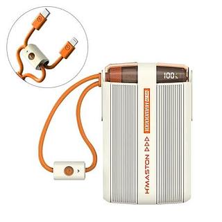 BATERIA PORTÁTIL RAPIDO 2 CABOS TIPO-C LIGHTNING 42.5W O 10000MAH HMASTON