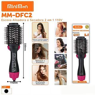 ESCOVA SECADORA SECA E ALISA 110V 2EM1 MINIMEN