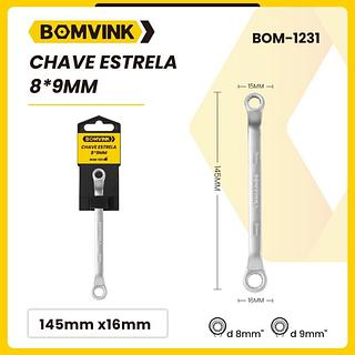 CHAVE ESTRELA 8*9MM BOMVINK