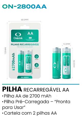 PILHAS RECARREGAVEIS ONISTEK