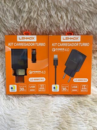 CARREGADOR TURBO POWER 4.0 SAIDA 30W USB/TC LEHMOX