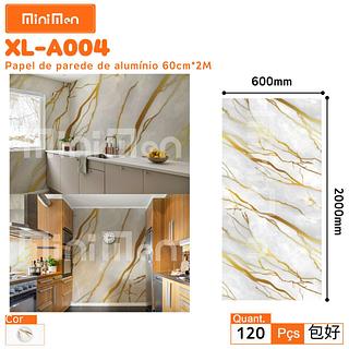 PAPEL DE PAREDE 60CMX2M ALUMINUM FOIL STICKER