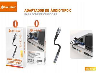 ADAPTADOR DE AUDIO TIPO-C PARA FONE DE OUVIDO P2 PEINING