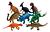 CONJUNTO DE BRINQUEDOS DE DINOSSAURO TZC KIDS