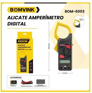 ALICATE AMPERÍMETRO DIGITAL BOMVINK