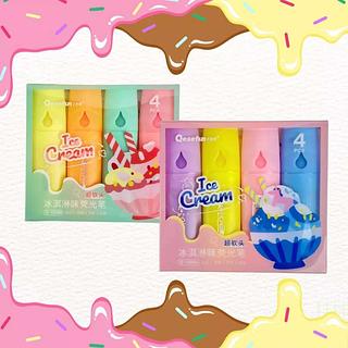 MINI MARCA TEXTO 4 PEÇAS QESEFUN ICE CREAM