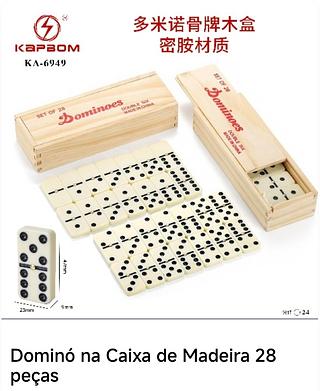 DOMINOES DOUBLE SIX SET OF 28