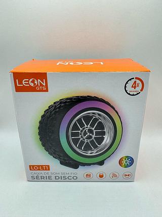 CAIXA DE SOM SEM FIO SERIE DISCO LEON GTS