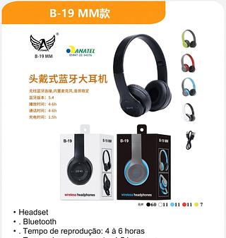 FONE DE OUVIDO 5.4+EDR WIRELESS HEADPHONES