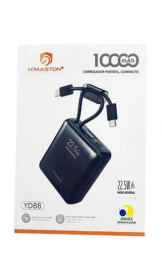 CARREGADOR PORTATIL COMPACTO 10000MAH