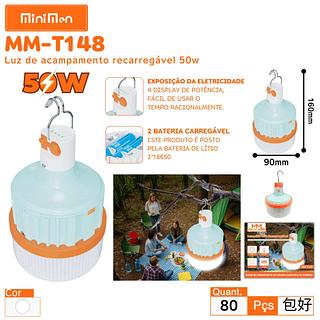 LUZ DE ACAMPAMENTO RECARREGAVEL 50W MINIMEN