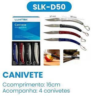 CANIVETE ALTA QUALIDADE AÇO INOXIDAVEL COM 4PÇS LUATEK (15.5CM)