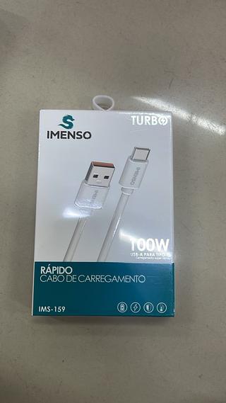 CABO DE CARREGAMENTO 100W USB-A PARA TIPO-C IMENSO