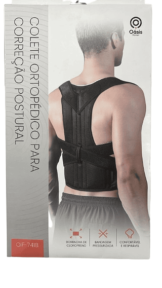 COLETE ORTOPEDICO PARA CORREÇÃO POSTURAL OÀSIS MARKET