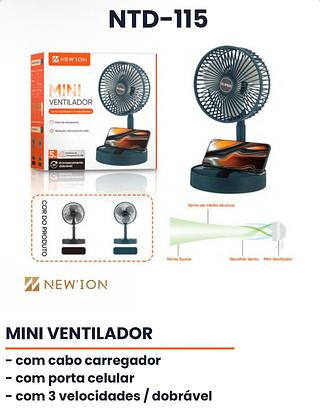MINI VENTILADOR VENTO AJUSTAVEL A 3VELOCIDADES NEW'ION