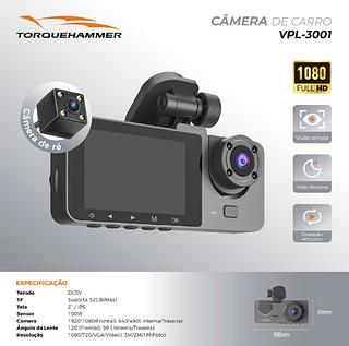 CAMERA DE CARRO 1080P FULL HD TORQUEHAMMER