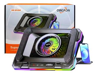 SUPORTE PARA NOTEBOOK RGB COM LED 14'' - 19'' OBERON
