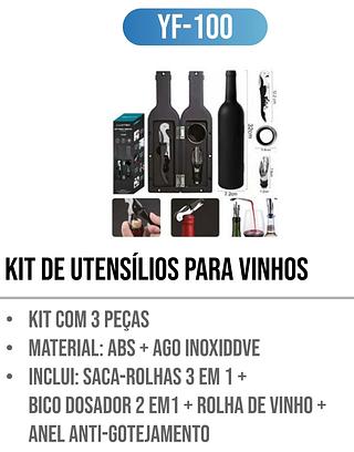 KIT PARA VINHOS 3 PEÇAS LUATEK