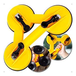 VENTOSA DE VIDRO COM TRES GARRAS LUATEK