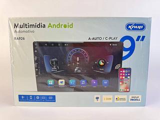 MULTIMIDIA ANDROID AUTOMOTIVO A-AUTO / C-PLAY 9'' KNUP