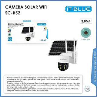 CAMERA SOLAR WIFI 3.0MP IT-BLUE