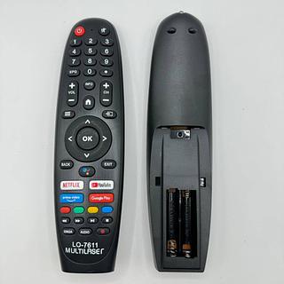 CONTROLE REMOTO MULTILASER COM NETFLIX YOUTUBE/GOOGLE PLAY/VIDO LEON