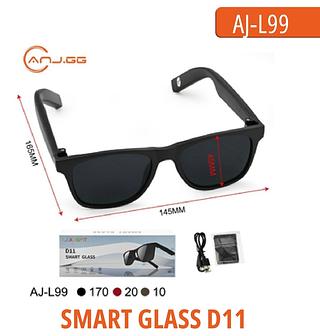 ÓCULOS INTELIGENTE COM BLUETOOTH LAXASFIT D11 PLUS SMART GLASS