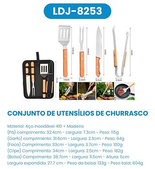 KIT DE CHURRASCO LUATEK