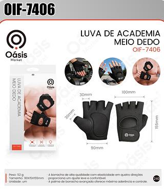 LUVA DE ACADEMIA MEIO DEDO OÀSIS MARKET