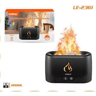UMIDIFICADOR DE AR E AROMATIZADOR 200ML RGB LELONG
